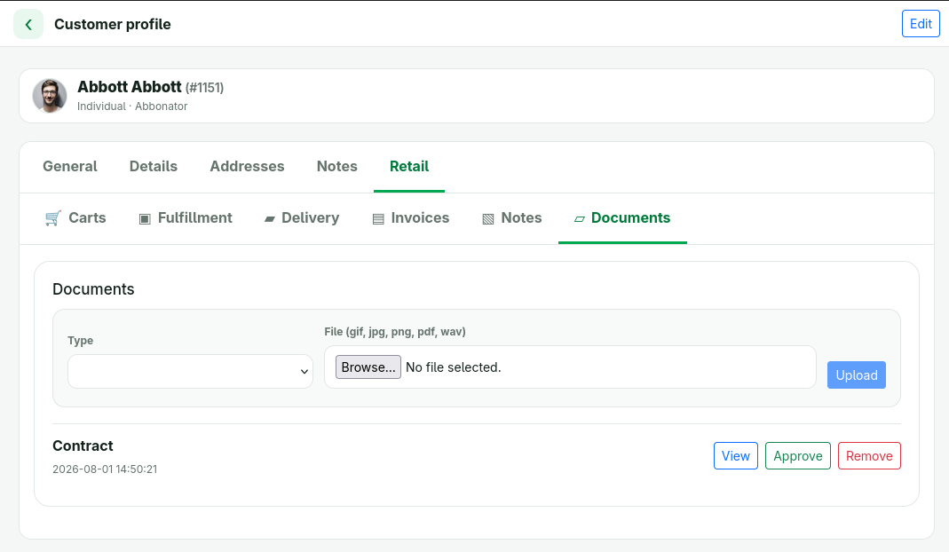 customer-profile-retail-documents
