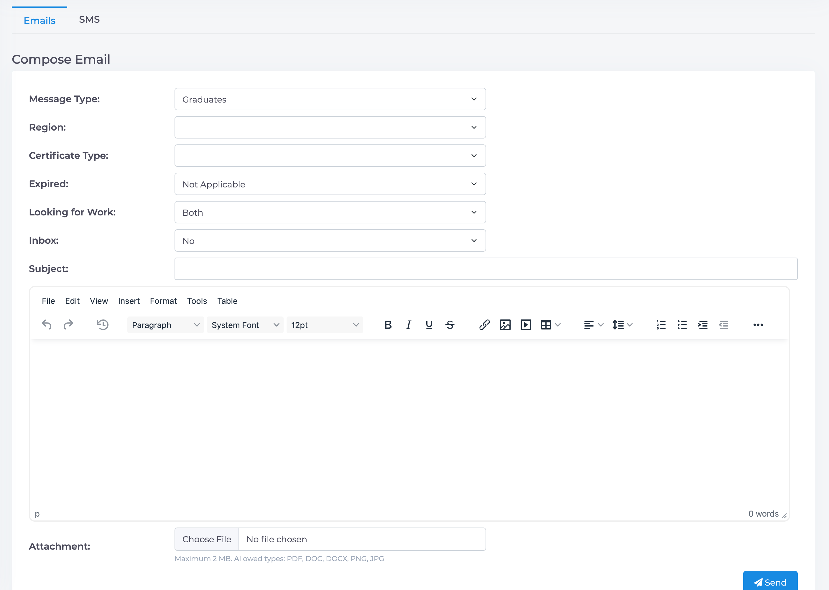 Compose an Email