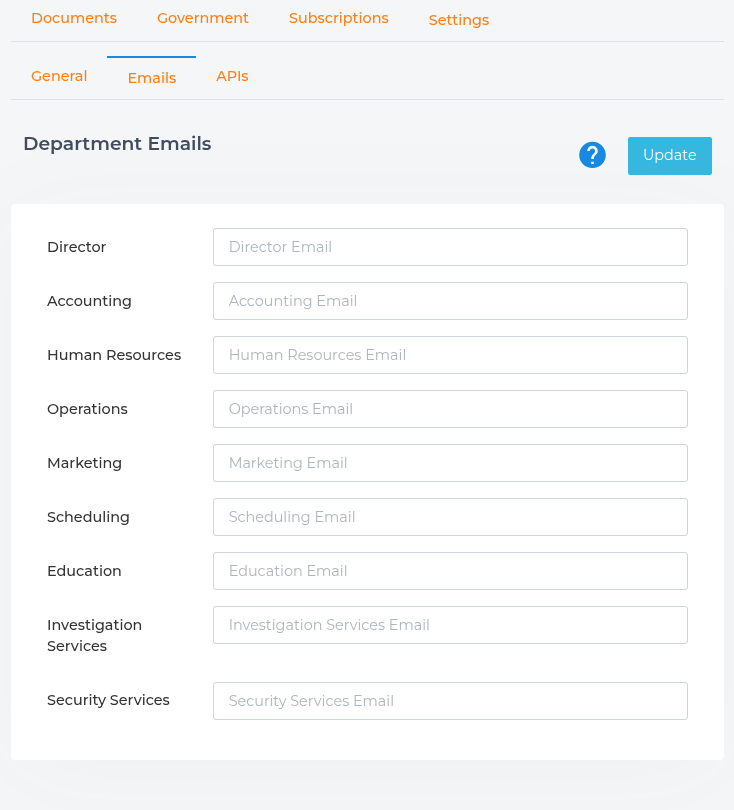 Director system configurations in SureCommand ERP